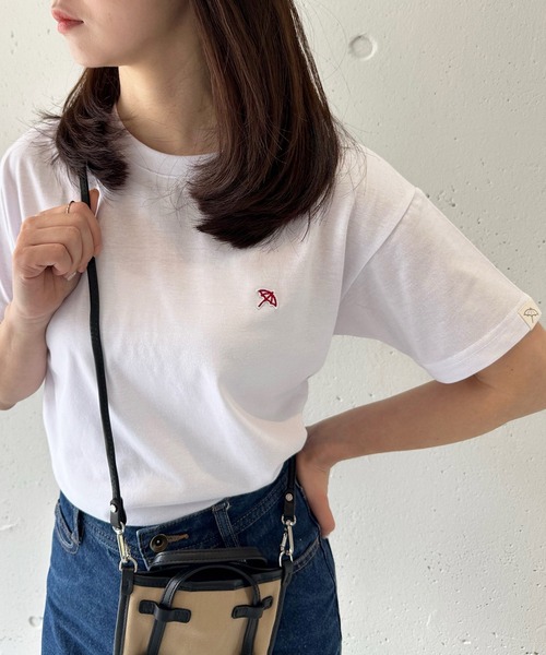 Arnie Arnold Palmer(アーニーアーノルドパーマー)の「【Arnie Arnold Palmer】6051980 T/C天竺フェルト刺繍Tシャツ(Tシャツ/カットソー・レディース・ホワイト/ピンク/ブラック・M/L/LL)」の4枚目の写真