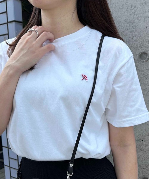 Arnie Arnold Palmer(アーニーアーノルドパーマー)の「【Arnie Arnold Palmer】6051980 T/C天竺フェルト刺繍Tシャツ(Tシャツ/カットソー・レディース・ホワイト/ピンク/ブラック・M/L/LL)」の18枚目の写真