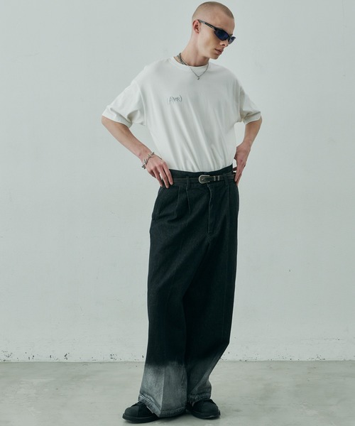 AIVER（アイバー）の「AIVER　()刺繍S/S TEE（Tシャツ/カットソー・メンズ・ホワイト/チャコールグレー/ブラック・SMALL/MEDIUM/LARGE）」の6枚目の写真