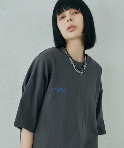 AIVER（アイバー）の「AIVER　()刺繍S/S TEE（Tシャツ/カットソー・メンズ・ホワイト/チャコールグレー/ブラック・SMALL/MEDIUM/LARGE）」の21枚目の写真