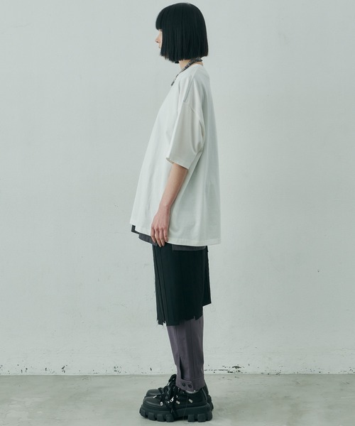 AIVER（アイバー）の「AIVER　()刺繍S/S TEE（Tシャツ/カットソー・メンズ・ホワイト/チャコールグレー/ブラック・SMALL/MEDIUM/LARGE）」の13枚目の写真