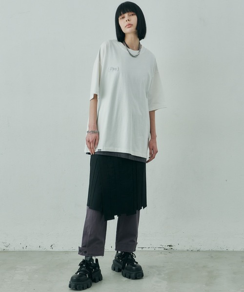 AIVER（アイバー）の「AIVER　()刺繍S/S TEE（Tシャツ/カットソー・メンズ・ホワイト/チャコールグレー/ブラック・SMALL/MEDIUM/LARGE）」の12枚目の写真