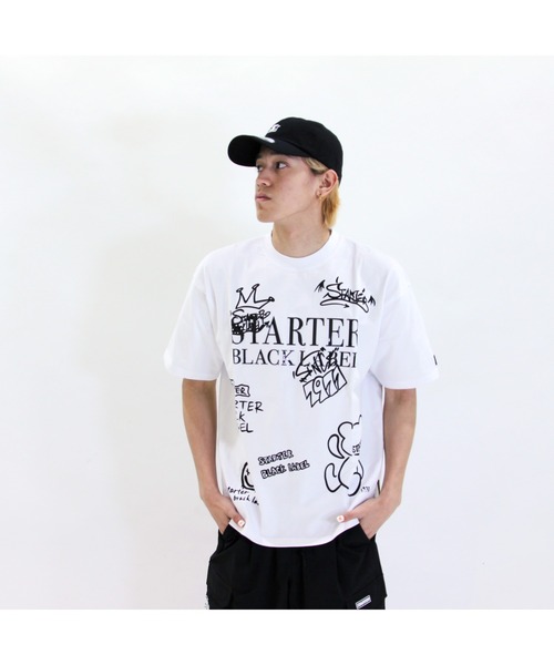 STARTER(スターター)の「ベアー両面 プリント半袖Tシャツ(Tシャツ/カットソー・メンズ・ブラック/ホワイト・XL/L/M)」の3枚目の写真