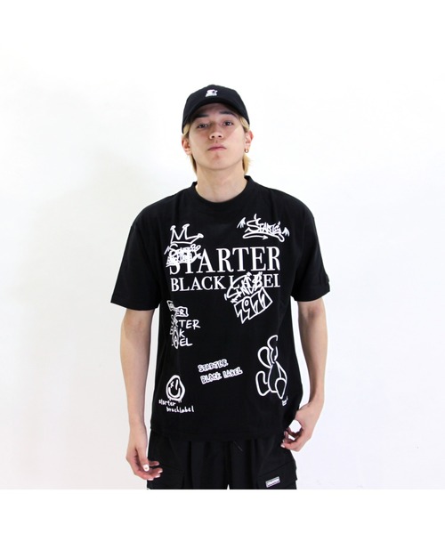 STARTER(スターター)の「ベアー両面 プリント半袖Tシャツ(Tシャツ/カットソー・メンズ・ブラック/ホワイト・XL/L/M)」の8枚目の写真