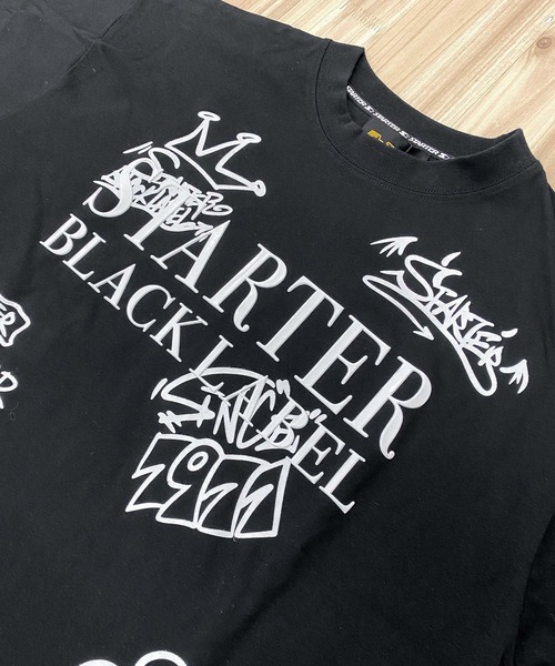 STARTER(スターター)の「ベアー両面 プリント半袖Tシャツ(Tシャツ/カットソー・メンズ・ブラック/ホワイト・XL/L/M)」の12枚目の写真