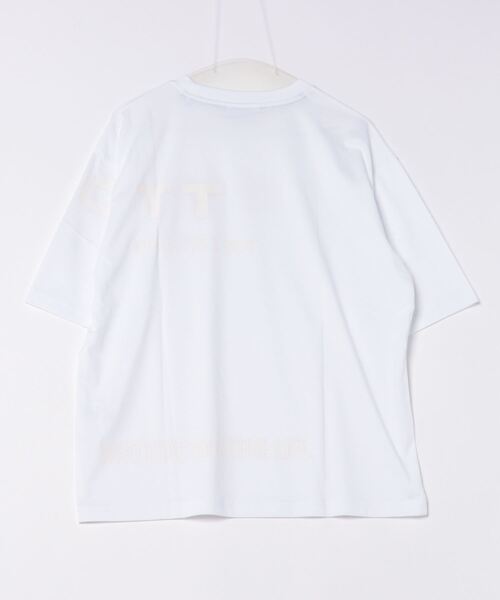 BOYCOTT(ボイコット)の「【BOYCOTT/ボイコット】オーバーサイズマルチロゴプリント5分袖半袖Tシャツ(Tシャツ/カットソー・メンズ・ブラック/ホワイト/カーキ・X-LARGE/LARGE/MEDIUM)」の4枚目の写真