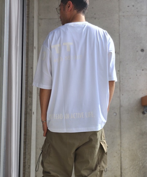 BOYCOTT(ボイコット)の「【BOYCOTT/ボイコット】オーバーサイズマルチロゴプリント5分袖半袖Tシャツ(Tシャツ/カットソー・メンズ・ブラック/ホワイト/カーキ・X-LARGE/LARGE/MEDIUM)」の5枚目の写真