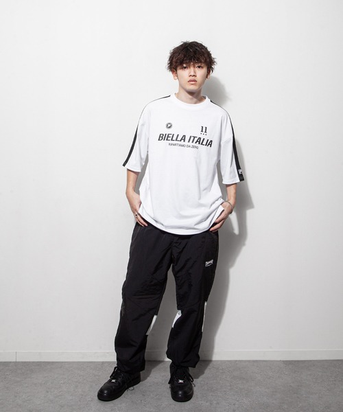 FILA(フィラ)の「【FILA】 90’s レトロ 袖ライン 半袖 ゲームシャツ / チームシャツ(Tシャツ/カットソー・レディース・ホワイト/ブラック/ブラック系/ホワイト系・LARGE/MEDIUM)」の19枚目の写真