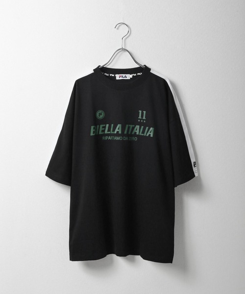 FILA(フィラ)の「【FILA】 90’s レトロ 袖ライン 半袖 ゲームシャツ / チームシャツ(Tシャツ/カットソー・レディース・ホワイト/ブラック/ブラック系/ホワイト系・LARGE/MEDIUM)」の22枚目の写真