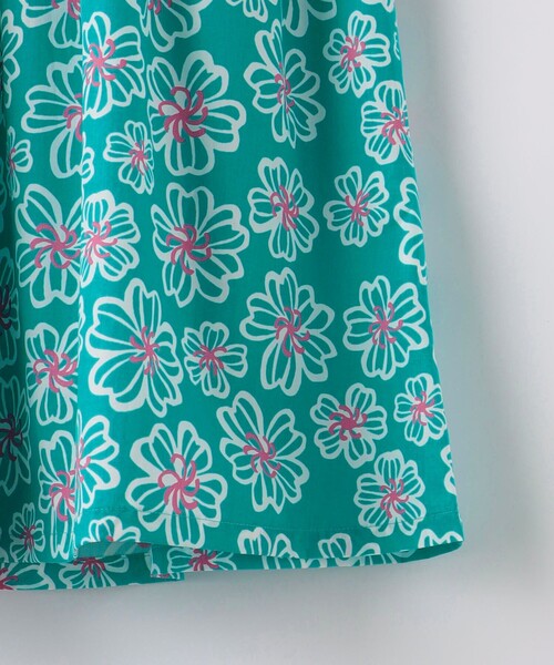 green label relaxing（グリーンレーベルリラクシング）の「フラワープリント キャミワンピース+ノースリーブセット 100cm-130cm（ワンピース・キッズ・ケリー/ブラック・100cm/120cm/130cm/110cm）」の18枚目の写真