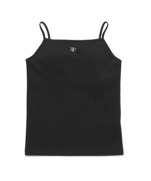 ROPE' PICNIC（ロペピクニック）の「ロゴ刺繍入りカップ付きキャミソール（キャミソール・レディース・キナリ/ブラック・36/38）」の14枚目の写真