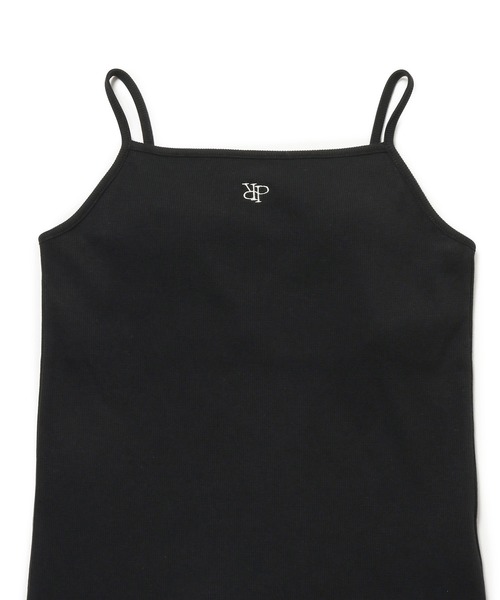 ROPE' PICNIC（ロペピクニック）の「ロゴ刺繍入りカップ付きキャミソール（キャミソール・レディース・キナリ/ブラック・36/38）」の12枚目の写真