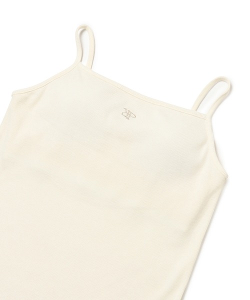 ROPE' PICNIC（ロペピクニック）の「ロゴ刺繍入りカップ付きキャミソール（キャミソール・レディース・キナリ/ブラック・36/38）」の4枚目の写真