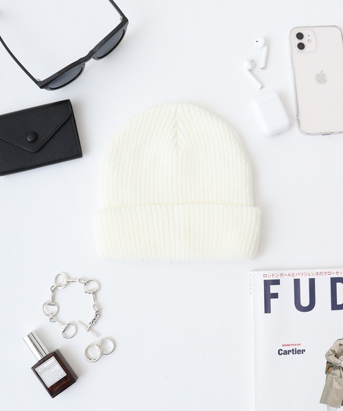 FUNALIVE（ファンアライブ）の「SI ORIGINAL AZE WATCH（ニットキャップ/ビーニー・メンズ・ベージュ/ブラック/ホワイト/ロイヤルブルー/ブラウン/レッド/グレー/オリーブ/バーガンディー・FREE）」の2枚目の写真