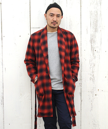 CIAOPANIC TYPY | オンブレーネルチェックガウンコート(その他アウター)