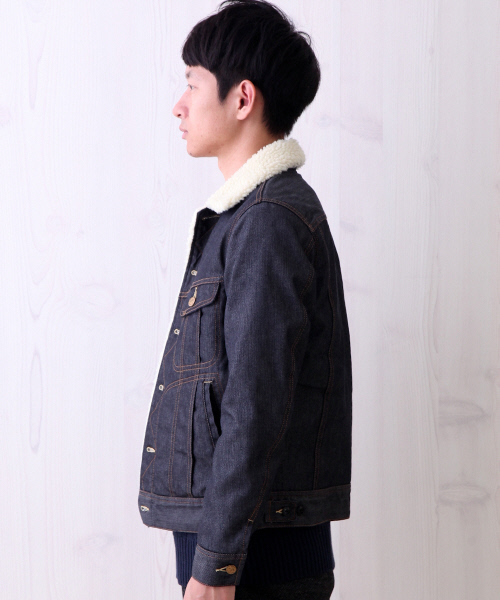 Lee（リー）の「【別注】LEE STORMRIDER（デニムジャケット・メンズ・ブルー/インディゴブルー/ホワイト・1/2）」の4枚目の写真