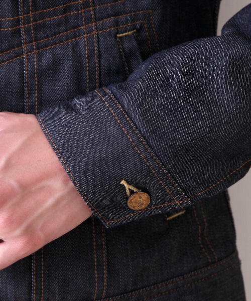 Lee（リー）の「【別注】LEE STORMRIDER（デニムジャケット・メンズ・ブルー/インディゴブルー/ホワイト・1/2）」の10枚目の写真
