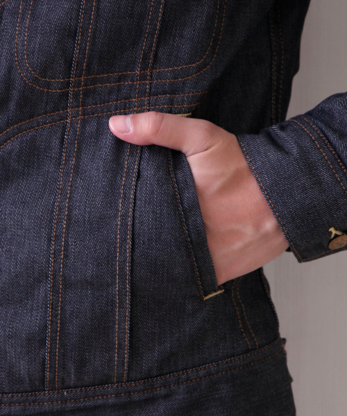 Lee（リー）の「【別注】LEE STORMRIDER（デニムジャケット・メンズ・ブルー/インディゴブルー/ホワイト・1/2）」の13枚目の写真