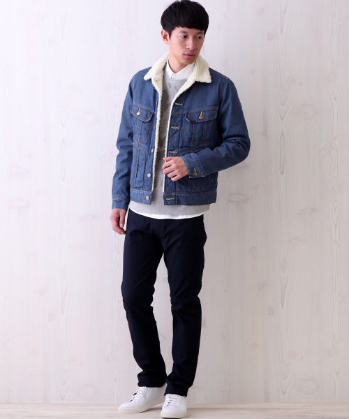 Lee（リー）の「【別注】LEE STORMRIDER（デニムジャケット・メンズ・ブルー/インディゴブルー/ホワイト・1/2）」の8枚目の写真