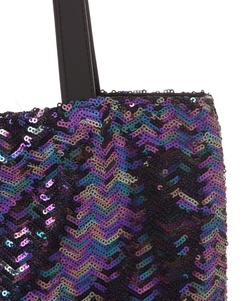 LAKOLE（ラコレ）の「スパンコールトートバッグ / 116059（トートバッグ・レディース・グレー/シルバー/パープル・FREE）」の11枚目の写真