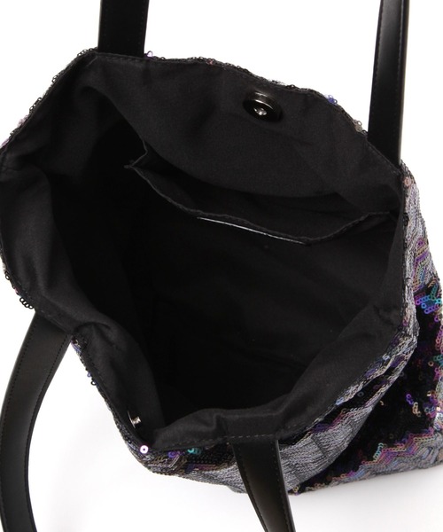 LAKOLE（ラコレ）の「スパンコールトートバッグ / 116059（トートバッグ・レディース・グレー/シルバー/パープル・FREE）」の9枚目の写真