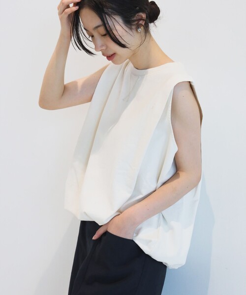 Demi-Luxe BEAMS（デミルクス ）ノースリーブ プルオーバー未使用品 Demi-Luxe BEAMS（デミルクス ビームス）ラッセルメッシュ