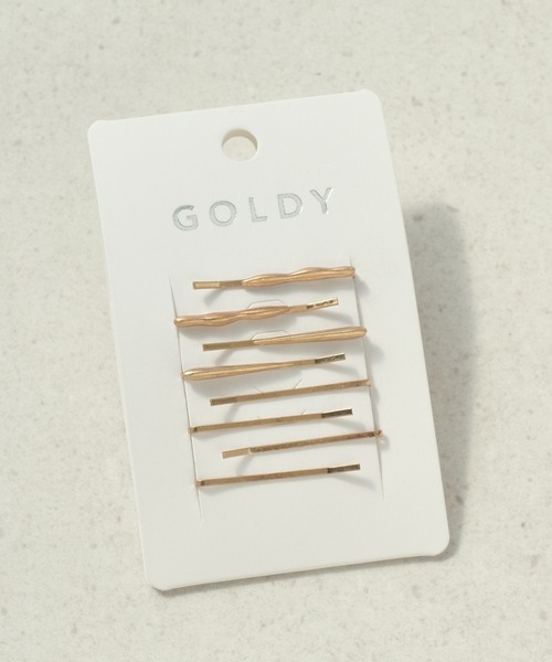GOLDY(ゴールディ)の「ミニマル ライン マルチ セット ヘアピン(ヘアピン・レディース・ゴールド/シルバー系その他/ゴールド系その他/シルバー・FREE)」の4枚目の写真