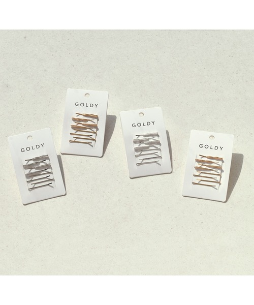 GOLDY(ゴールディ)の「ミニマル ライン マルチ セット ヘアピン(ヘアピン・レディース・ゴールド/シルバー系その他/ゴールド系その他/シルバー・FREE)」の5枚目の写真
