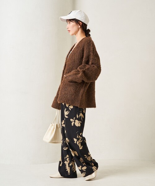 限定展開2トーン花柄リラックスイージーパンツ