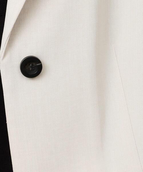 OPAQUE.CLIP（オペークドットクリップ）の「◆ショートテーラードジャケット【洗濯機洗い可】（テーラードジャケット・レディース・ダークグレー/ライトベージュ・40/38/42）」の6枚目の写真