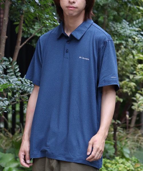 Columbia(コロンビア)の「【Columbia/コロンビア】Tech Trail Polo/テック トレイル ショートスリーブポロシャツ(ポロシャツ・メンズ・チャコール/グレー/ホワイト/ネイビー・S/M/L/XL)」の4枚目の写真
