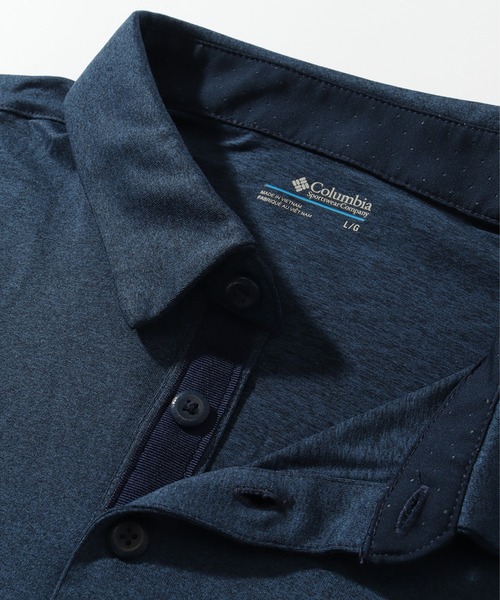 Columbia(コロンビア)の「【Columbia/コロンビア】Tech Trail Polo/テック トレイル ショートスリーブポロシャツ(ポロシャツ・メンズ・チャコール/グレー/ホワイト/ネイビー・S/M/L/XL)」の11枚目の写真
