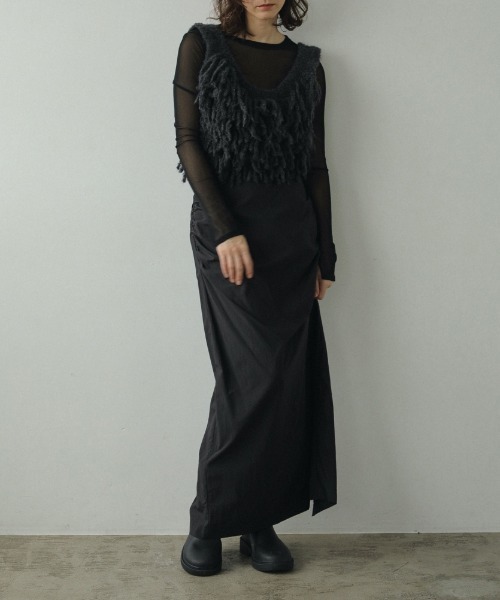 anuke（アンヌーク）の「anuke Backopen Mesh Tops バックオープン