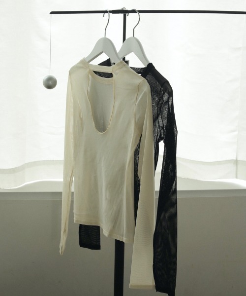 anuke（アンヌーク）の「anuke Backopen Mesh Tops バックオープン