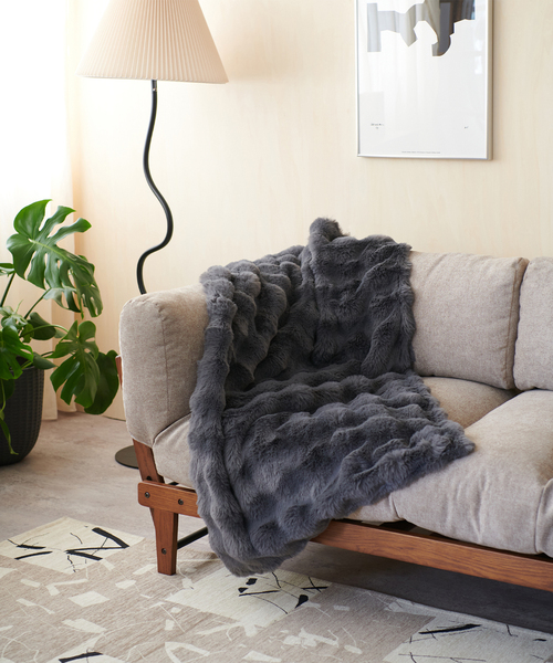 セール】FUR BLANKET S フェイクファー ブランケット（ブランケット