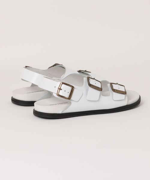 UNION STATION（ユニオンステーション）の「レザーサンダル（サンダル・メンズ・ブラック/ホワイト・M/L）」の3枚目の写真