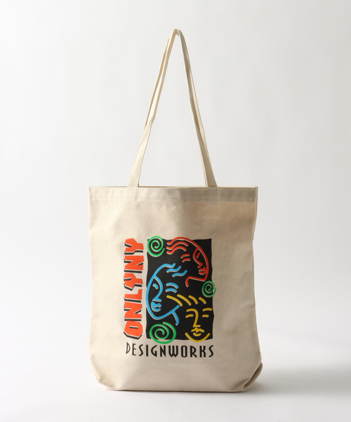 ONLY NY(オンリーニューヨーク)の「【ONLY NY / オンリーニューヨーク】DESIGN WORKS TOTE BAG(トートバッグ・メンズ・アイボリー・FREE)」の2枚目の写真