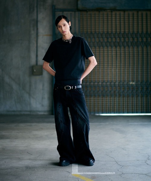 HARE(ハレ)の「【UNDERGROUND MODE】ピグメントタイトT(HARE)(Tシャツ/カットソー・メンズ・ブラック系その他/ブラック系その他2・SMALL/MEDIUM/LARGE)」の4枚目の写真