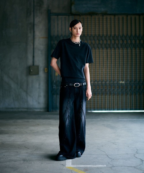 HARE(ハレ)の「【UNDERGROUND MODE】ピグメントタイトT(HARE)(Tシャツ/カットソー・メンズ・ブラック系その他/ブラック系その他2・SMALL/MEDIUM/LARGE)」の5枚目の写真