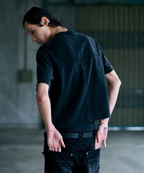 HARE(ハレ)の「【UNDERGROUND MODE】ピグメントタイトT(HARE)(Tシャツ/カットソー・メンズ・ブラック系その他/ブラック系その他2・SMALL/MEDIUM/LARGE)」の10枚目の写真