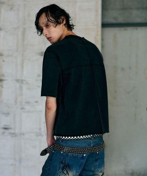 HARE(ハレ)の「【UNDERGROUND MODE】ピグメントタイトT(HARE)(Tシャツ/カットソー・メンズ・ブラック系その他/ブラック系その他2・SMALL/MEDIUM/LARGE)」の12枚目の写真