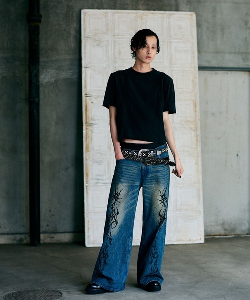 HARE(ハレ)の「【UNDERGROUND MODE】ピグメントタイトT(HARE)(Tシャツ/カットソー・メンズ・ブラック系その他/ブラック系その他2・SMALL/MEDIUM/LARGE)」の14枚目の写真