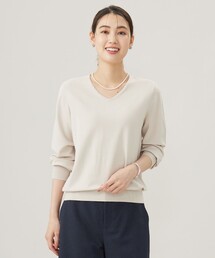 【ご好評につき新色追加!・WEB限定カラーあり・洗える】PRINCE Vネック ニット
