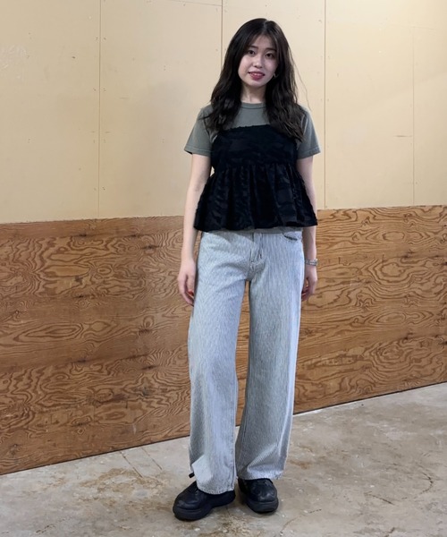 RODEO CROWNS WIDE BOWL(ロデオクラウンズワイドボウル)の「ケミカルTシャツ(Tシャツ/カットソー・レディース・ピンク/ブルー/チャコールグレー・FREE)」の17枚目の写真