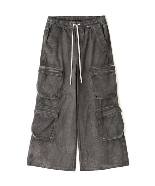 DANKE SCHON(ダンケシェーン)の「DankeSchon/ダンケシェーン/SPRAYED FLARE CARGO(カーゴパンツ・レディース・ブラック・M/L/S)」の1枚目の写真