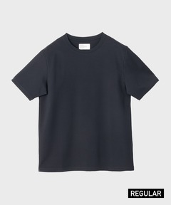 ENFOLD エンフォルド スビン天竺 デザインTシャツ カットソー 黒