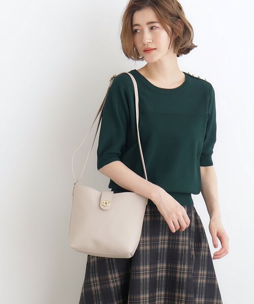 grove(グローブ)の「◆【人間工学】ベルトオコシショルダー(ショルダーバッグ・レディース・ワインレッド/ライトグレー/ブラック/ブロンズ・00)」の5枚目の写真