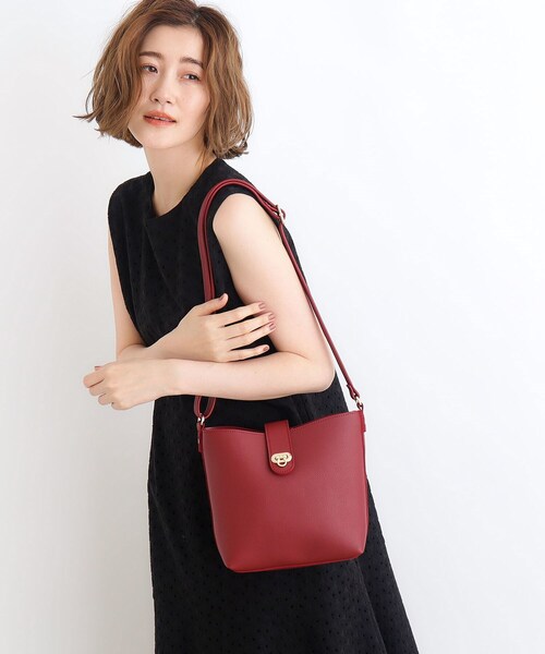 grove(グローブ)の「◆【人間工学】ベルトオコシショルダー(ショルダーバッグ・レディース・ワインレッド/ライトグレー/ブラック/ブロンズ・00)」の10枚目の写真