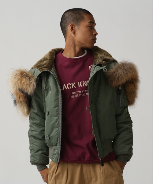 AVIREX（アヴィレックス）の「N-2B COMMERCIAL / N-2B コマーシャル / AVIREX / アヴィレックス（MA-1・メンズ・セージグリーン/ブラック・MEDIUM/LARGE/X-LARGE/XX-LARGE）」の10枚目の写真