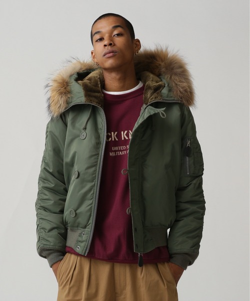 AVIREX（アヴィレックス）の「N-2B COMMERCIAL / N-2B コマーシャル / AVIREX / アヴィレックス（MA-1・メンズ・セージグリーン/ブラック・MEDIUM/LARGE/X-LARGE/XX-LARGE）」の11枚目の写真